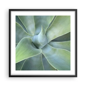 Plakat i sort ramme - Den grønne fødsel - 50x50 cm