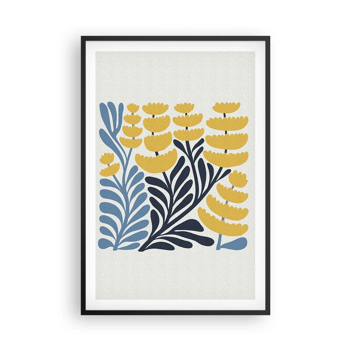 Plakat i sort ramme - Solrig seng - 61x91 cm