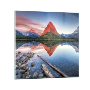 Billede på glas - Varme og kulde - 70x70 cm