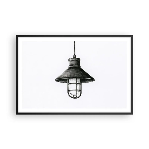 Plakat i sort ramme - Som for mange år siden... - 91x61 cm