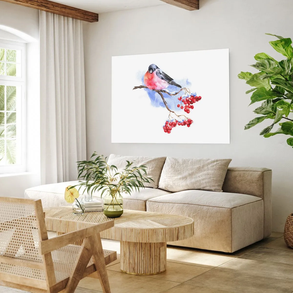 Plakat - Vinter i farver - 70x50 cm