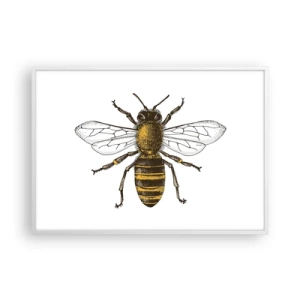 Plakat i hvid ramme - Smuk og god - 100x70 cm