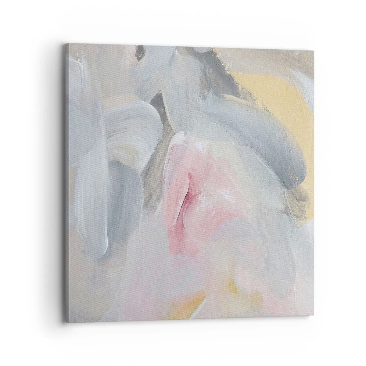 Lærredstryk - Billede på lærred - I en pastelfarvet verden - 70x70 cm