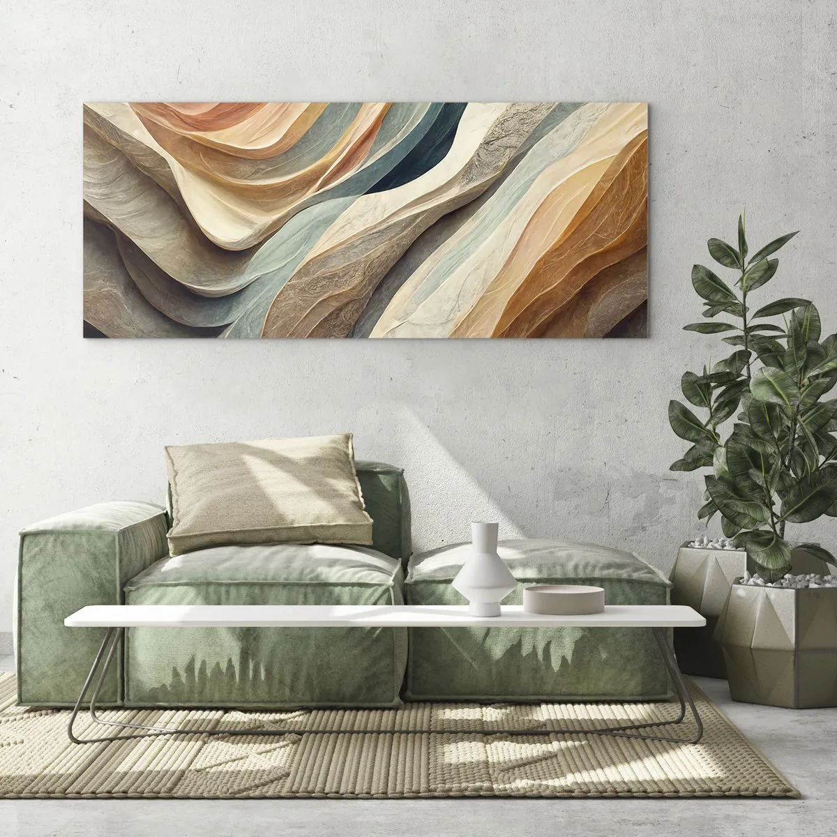 Billede på glas - Øjeblikke før forandring - 100x40 cm