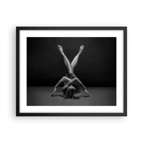 Plakat i sort ramme - Nøgenhedens geometri - 50x40 cm