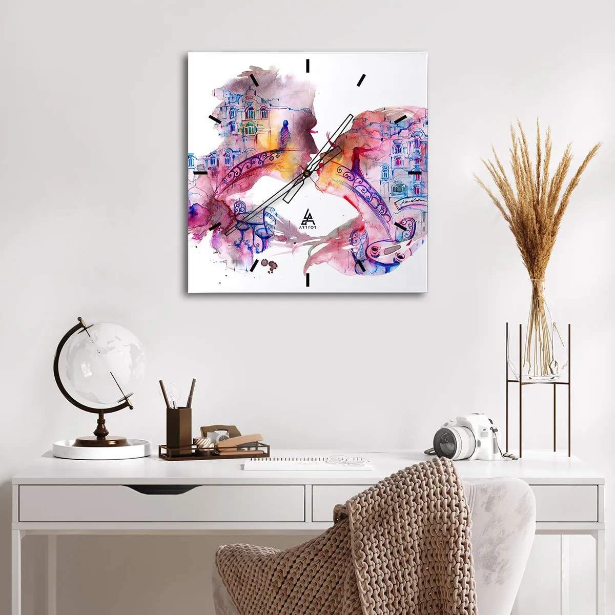 Vægur, Uret - Sukkenes hemmelige bro - 40x40 cm