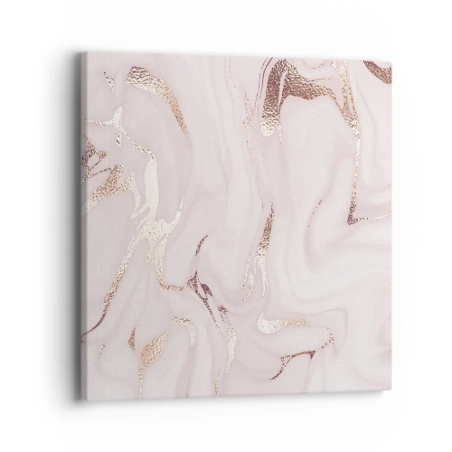 Lærredstryk - Billede på lærred - I et lyserødt tørklæde - 40x40 cm