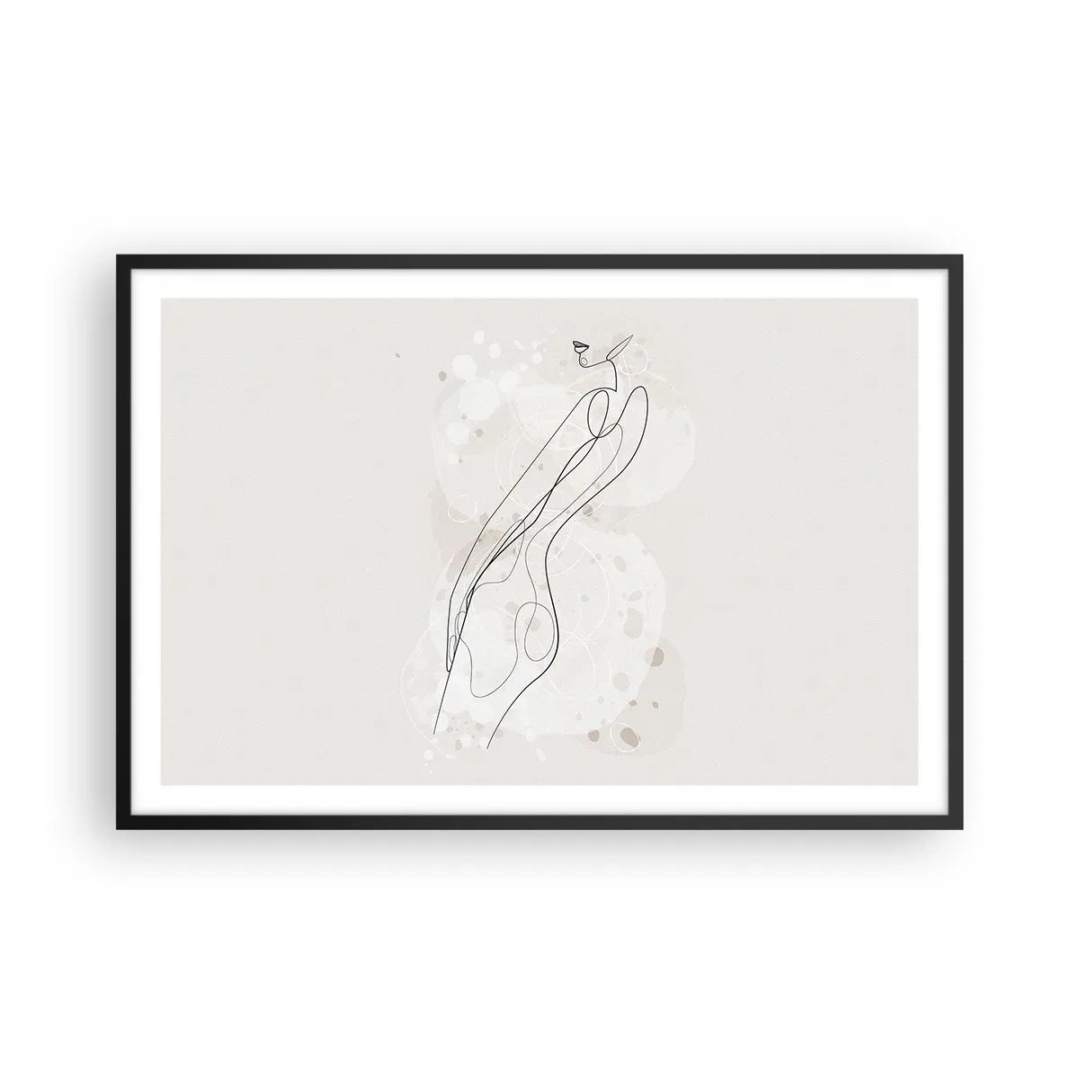 Plakat i sort ramme - At forvilde sig med blikket - 91x61 cm