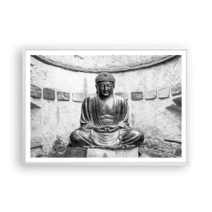 Plakat i hvid ramme - Ved fredens kilde - 100x70 cm