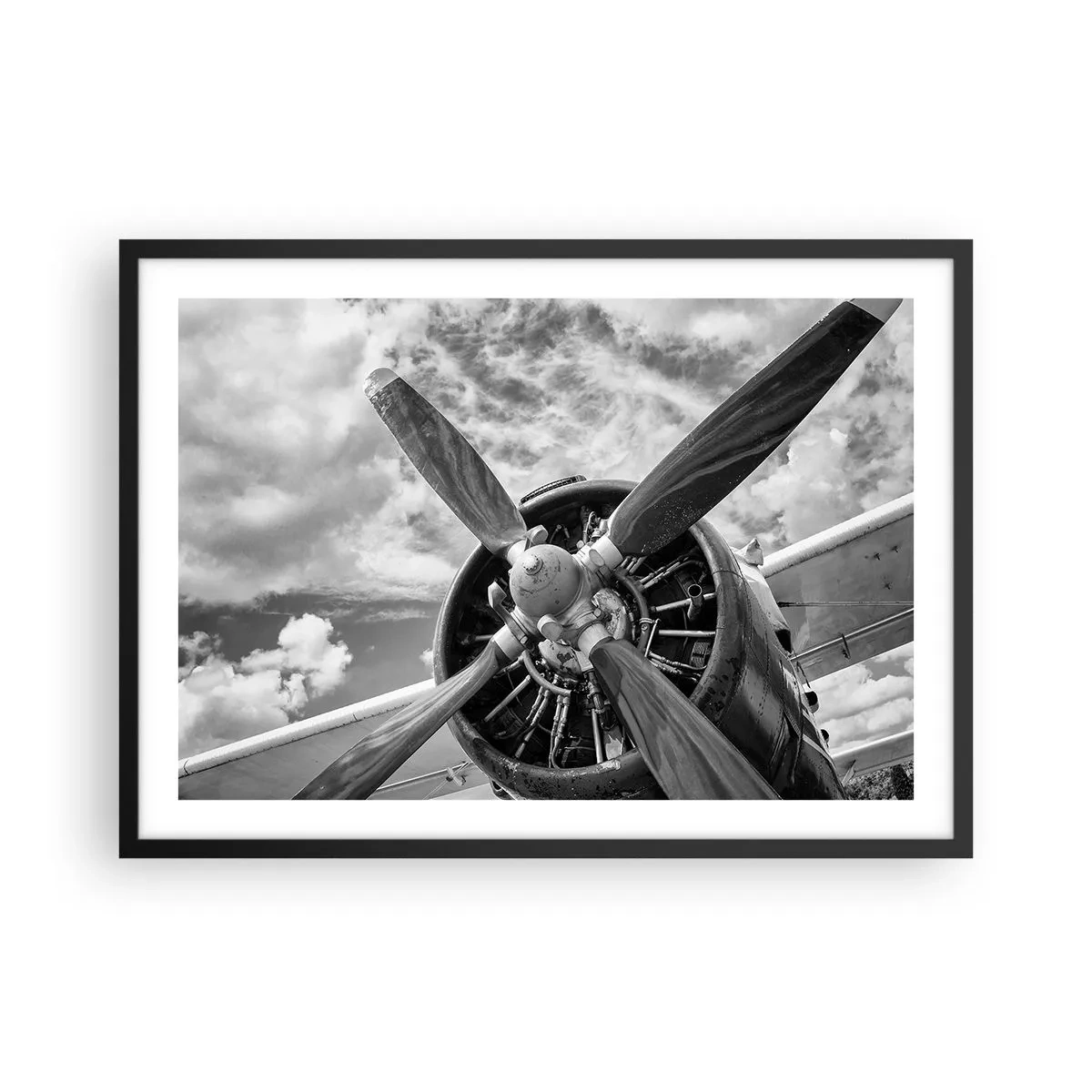 Plakat i sort ramme - Himmelens erobrer - 70x50 cm