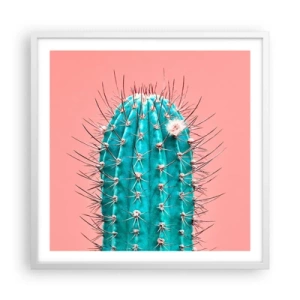 Plakat i hvid ramme - Bare se - 60x60 cm