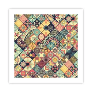 Plakat - Marokkansk stemning - 50x50 cm