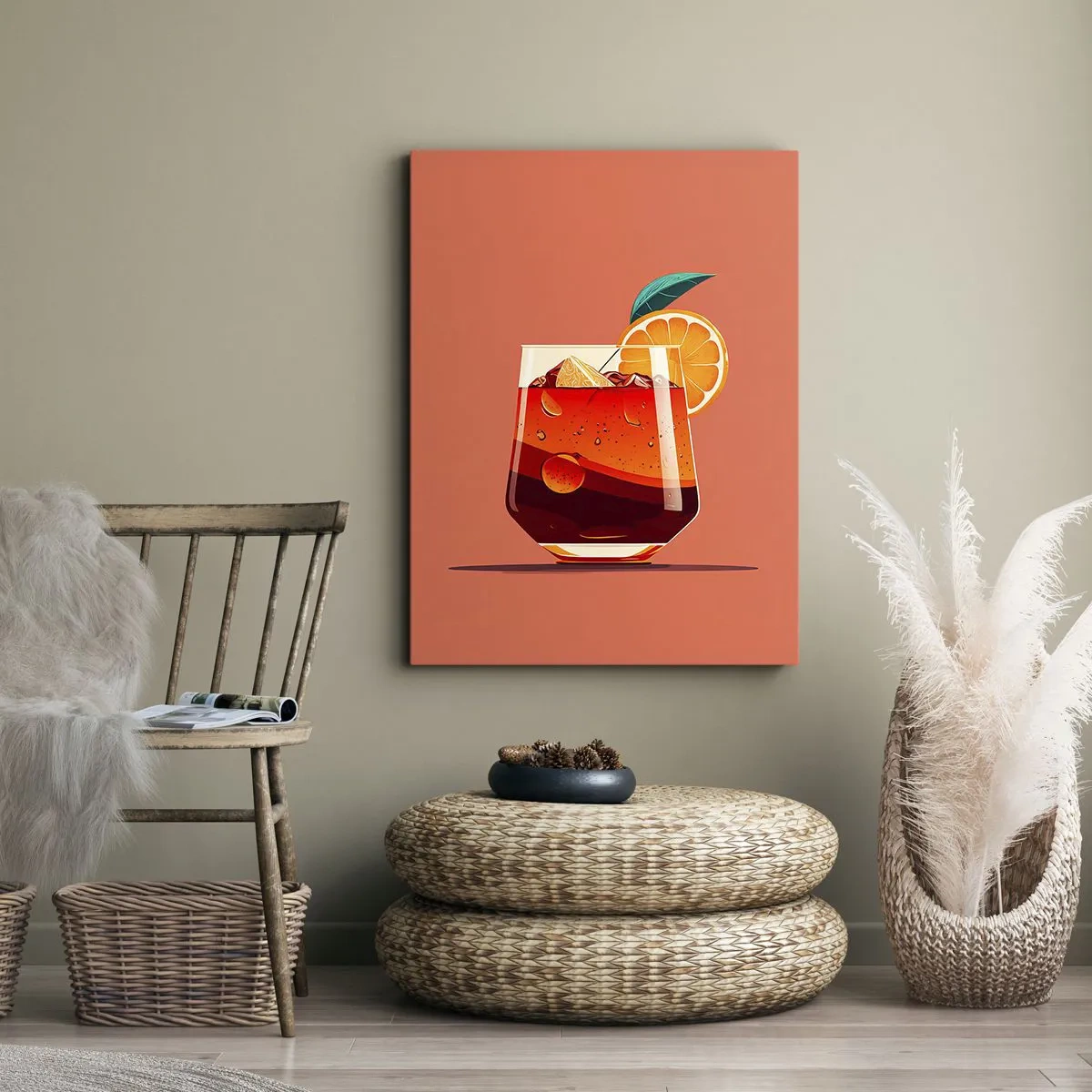 Lærredstryk - Billede på lærred - Sommerens forfriskning - 50x70 cm