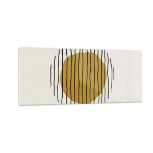 Billede på glas - Abstraktion, der skælver af varme - 100x40 cm