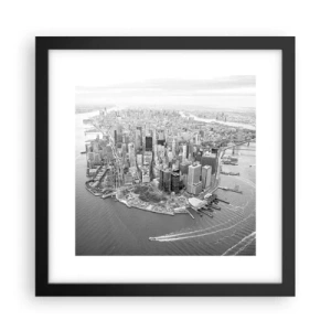 Plakat i sort ramme - Hvordan kan man ikke elske? - 30x30 cm