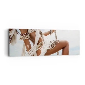 Lærredstryk - Billede på lærred - Præstinde af solen - 90x30 cm