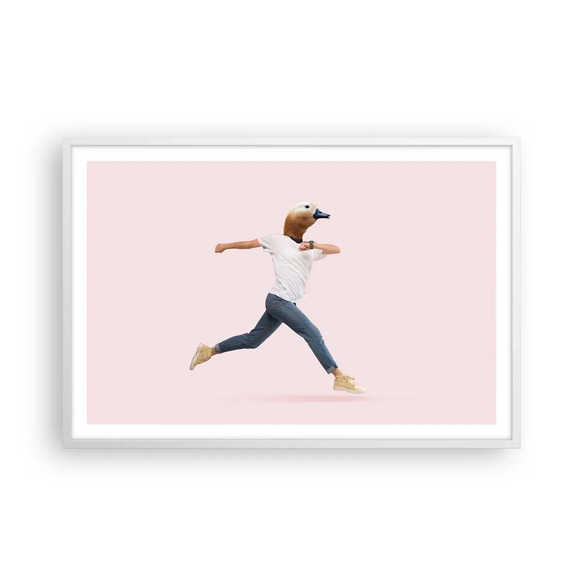 Plakat i hvid ramme - En knivspids absurditet - 91x61 cm