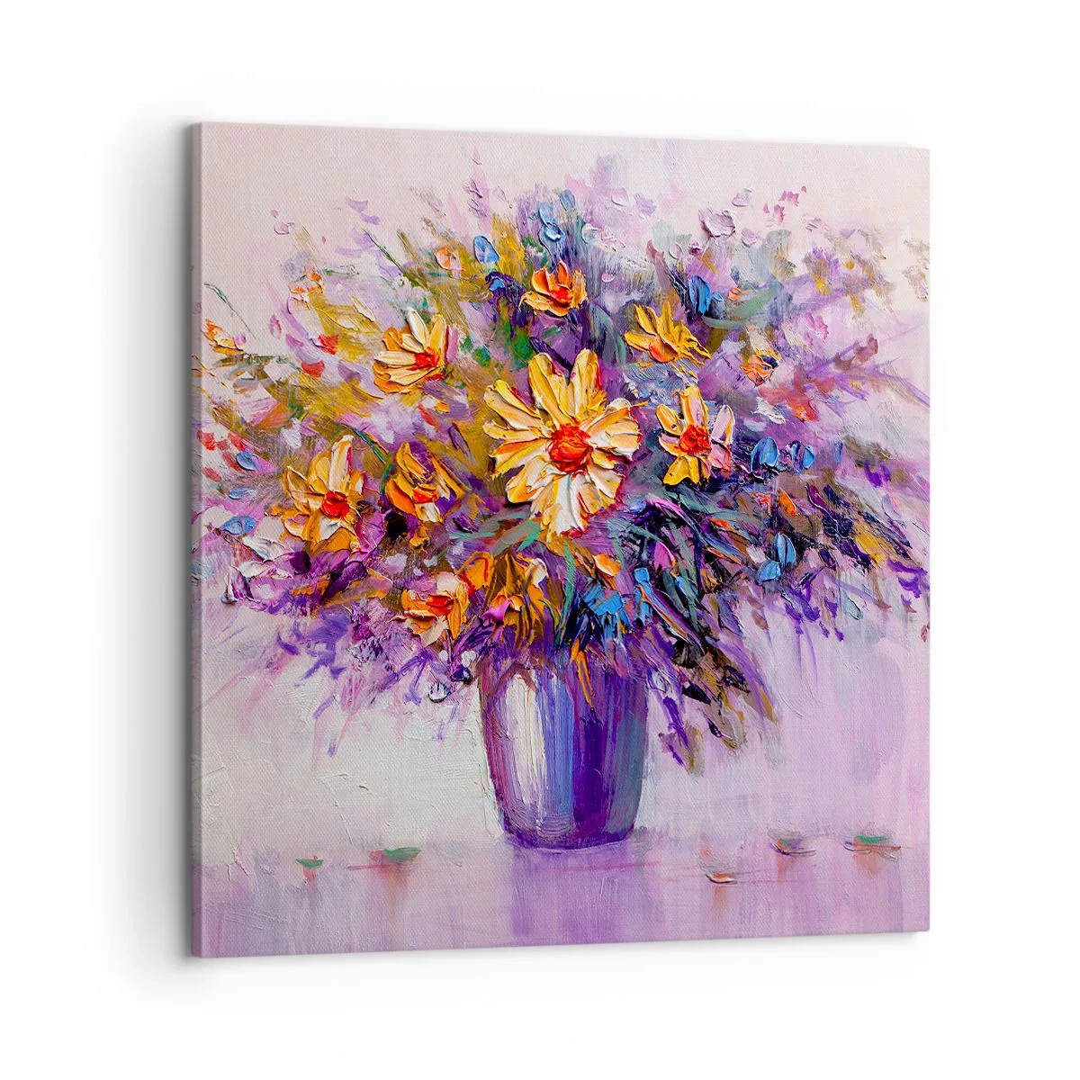 Lærredstryk - Billede på lærred - Dufter sødt, ser sødt ud - 60x60 cm