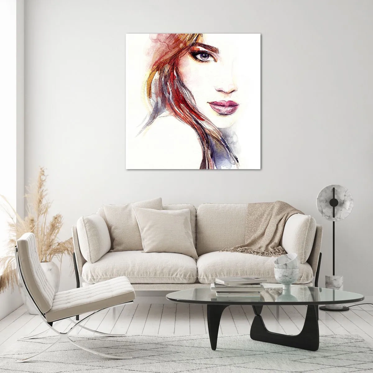 Billede på glas - Vademecum - følg mig - 60x60 cm