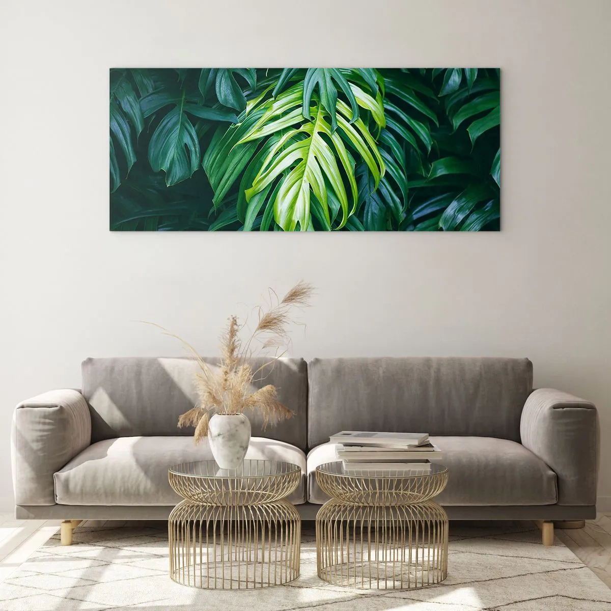 Billede på glas - Fordyb dig i friskhed - 120x50 cm