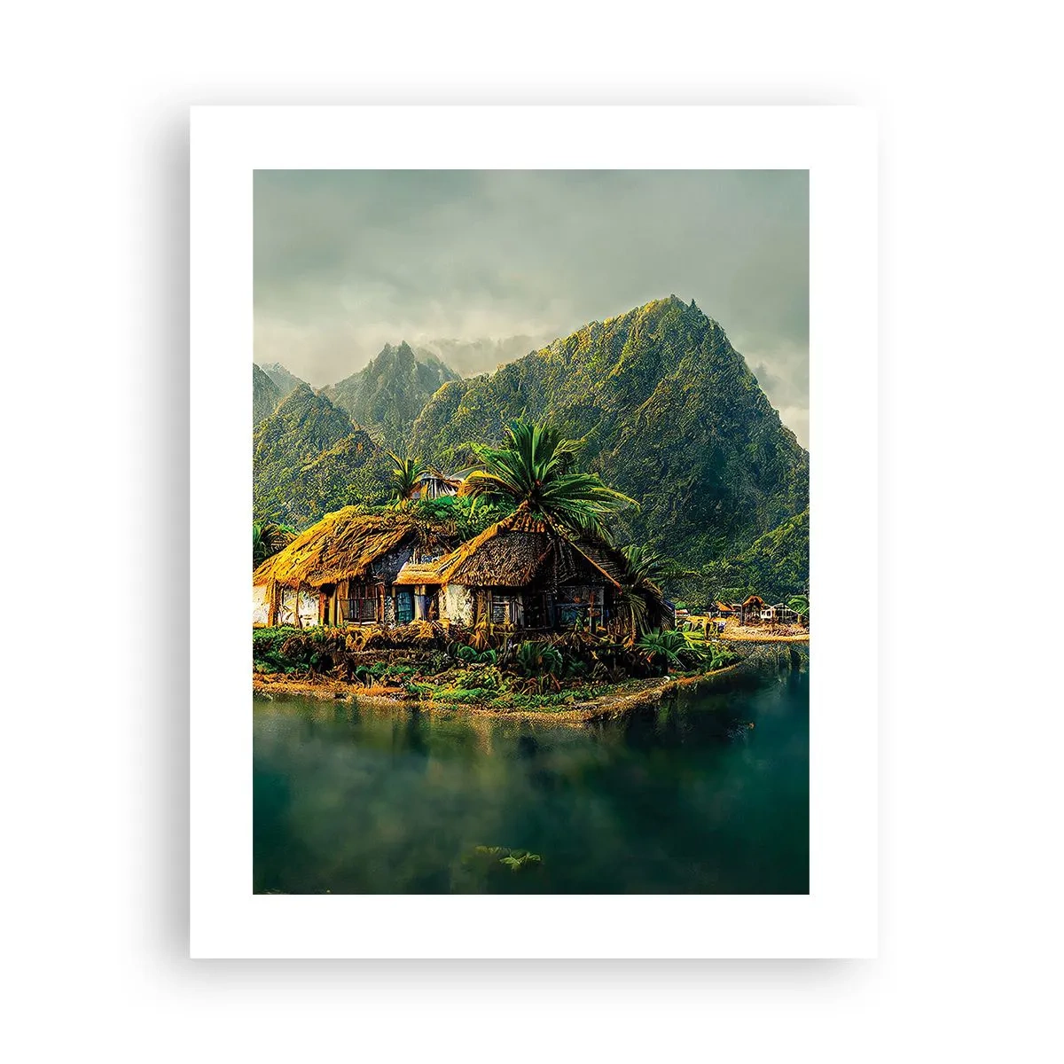 Plakat - Tropisk paradis - 40x50 cm