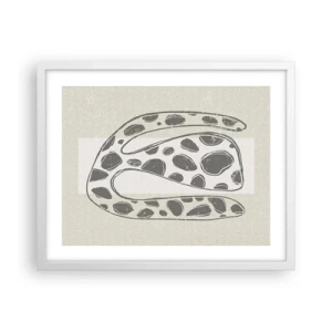 Plakat i hvid ramme - Bizart væsen - 50x40 cm