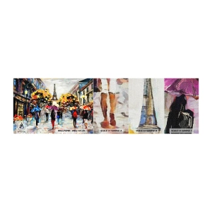 Prøve Fototapet Premium Canvas - Særligt smuk om efteråret - By, Paris, Eiffeltårnet - 100x30 cm