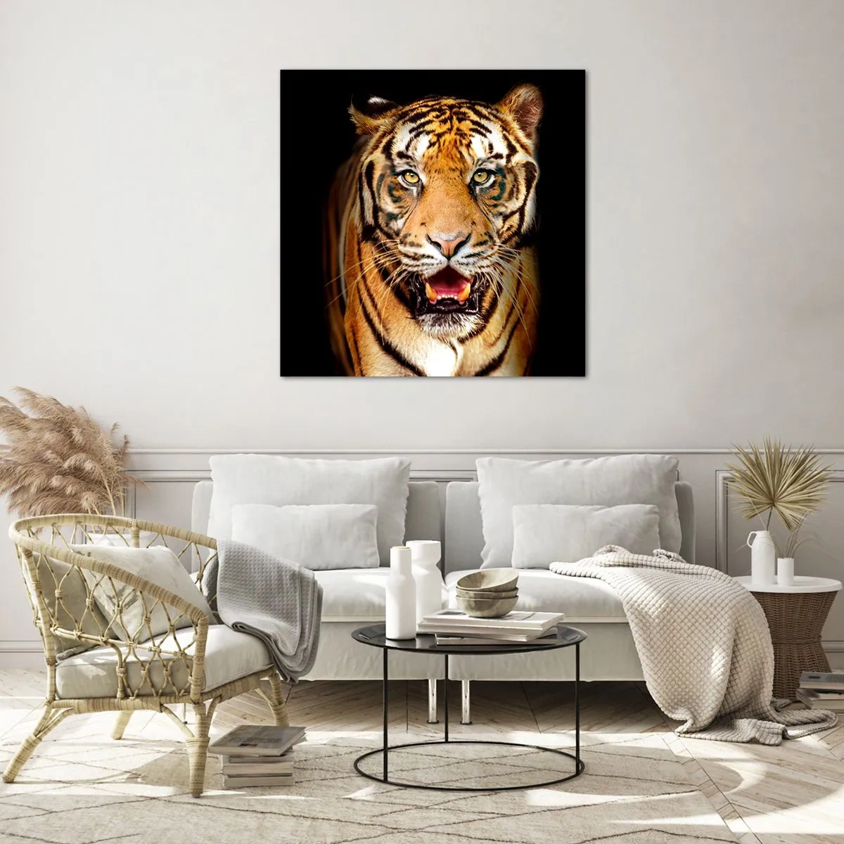 Billede på glas - Vild i hjertet - 30x30 cm