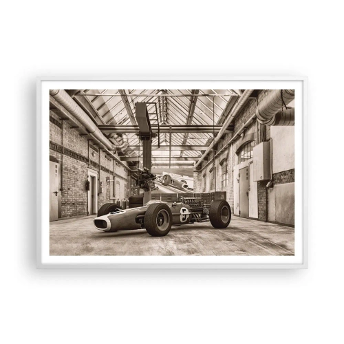 Plakat i hvid ramme - Vinderens hvile - 100x70 cm