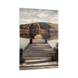 Billede på glas - Et landskab i stilhed - 50x70 cm
