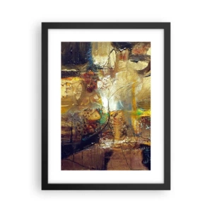 Plakat i sort ramme - Kold, varm, meget varm - 30x40 cm