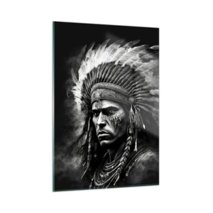 Billede på glas - Leder og kriger - 50x70 cm