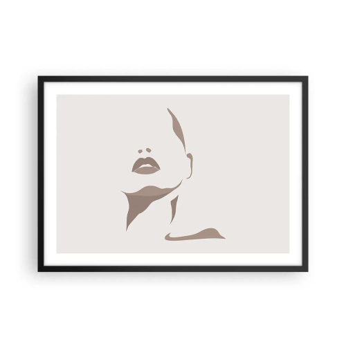 Plakat i sort ramme - Skabt af lys og skygge - 70x50 cm