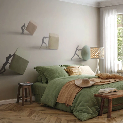 Fototapet Standard Eco - Selve livet - Abstraktion, Mennesker, Arbejde - 400x280 cm