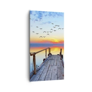 Lærredstryk - Billede på lærred - Tid til at tage tilbage... - 65x120 cm