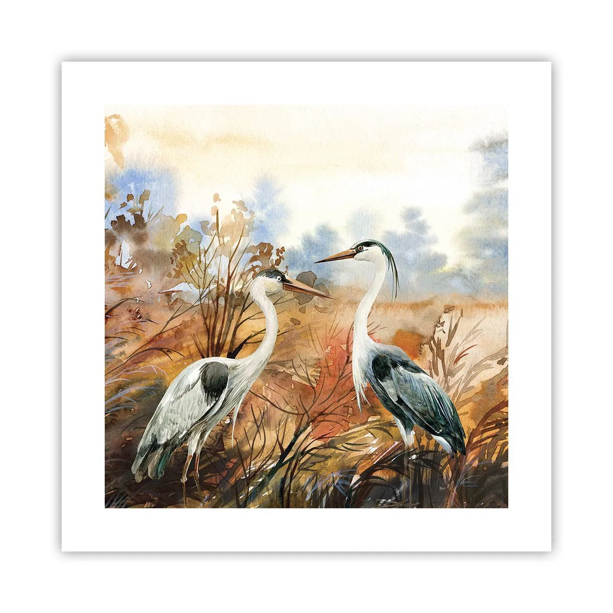 Plakat - Hvor skal vi hen om efteråret? - 40x40 cm