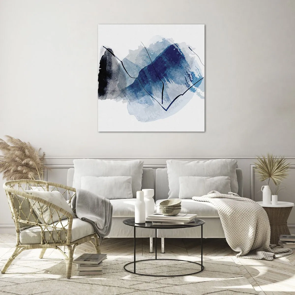 Billede på glas - Isbjerg - 70x70 cm