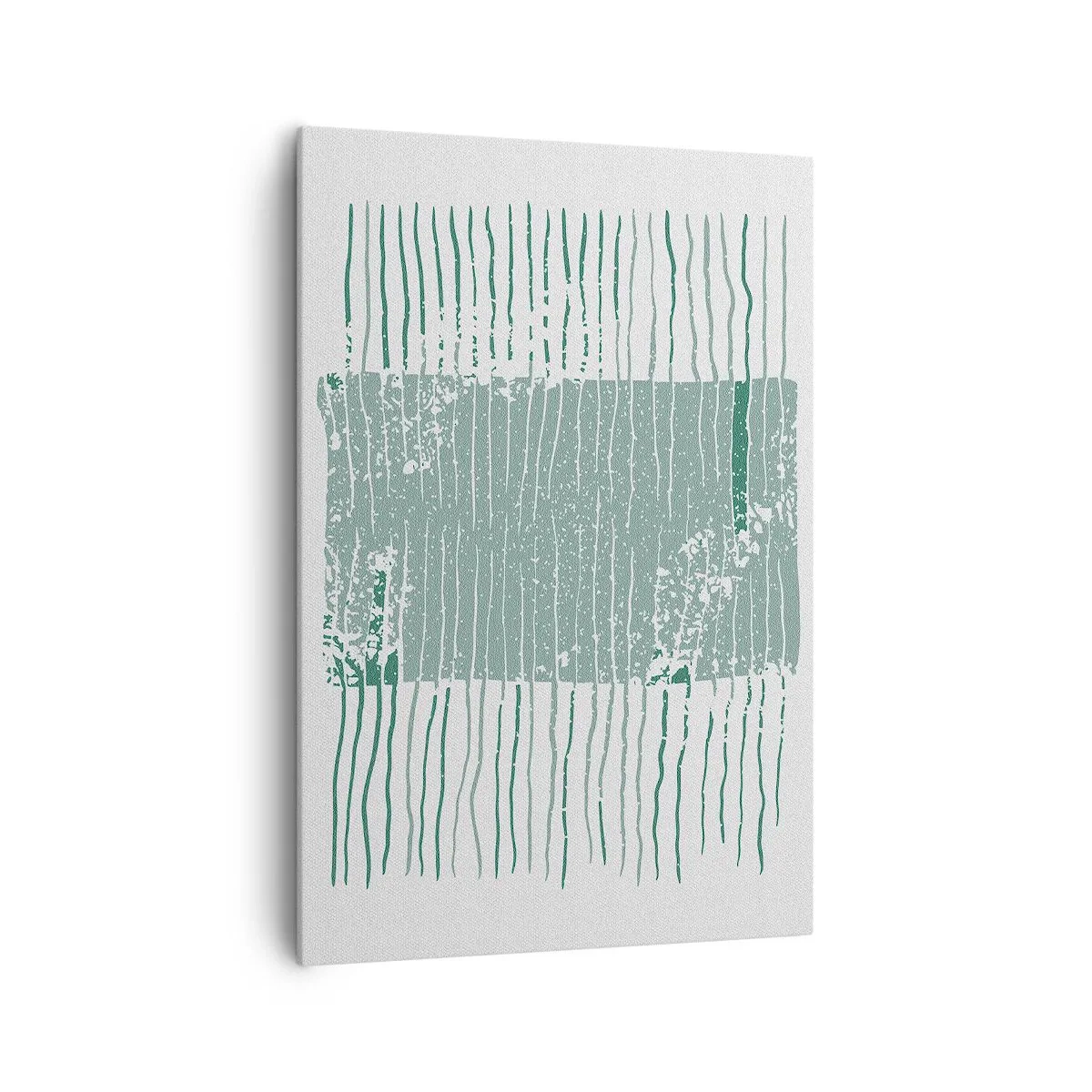 Lærredstryk - Billede på lærred - Marin abstraktion - 70x100 cm