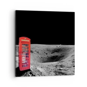 Lærredstryk - Billede på lærred - Kosmisk vittighed - 70x70 cm