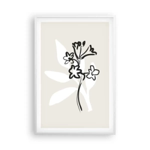 Plakat i hvid ramme - Skitse til et herbarium - 61x91 cm