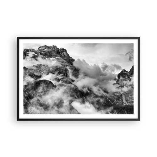 Plakat i sort ramme - Smukt og grusomt - 91x61 cm