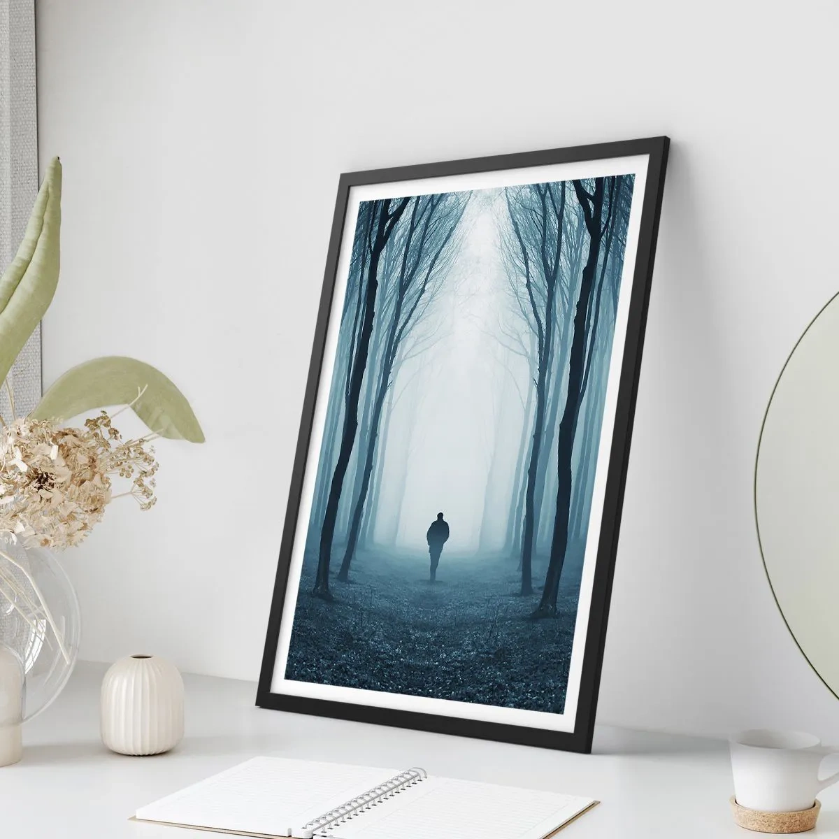 Plakat i sort ramme - Og alt sammen ganske enkelt - 40x50 cm