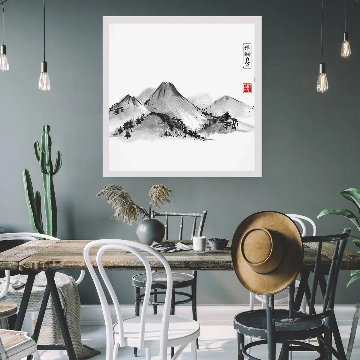 Plakat - Langt væk - 60x60 cm