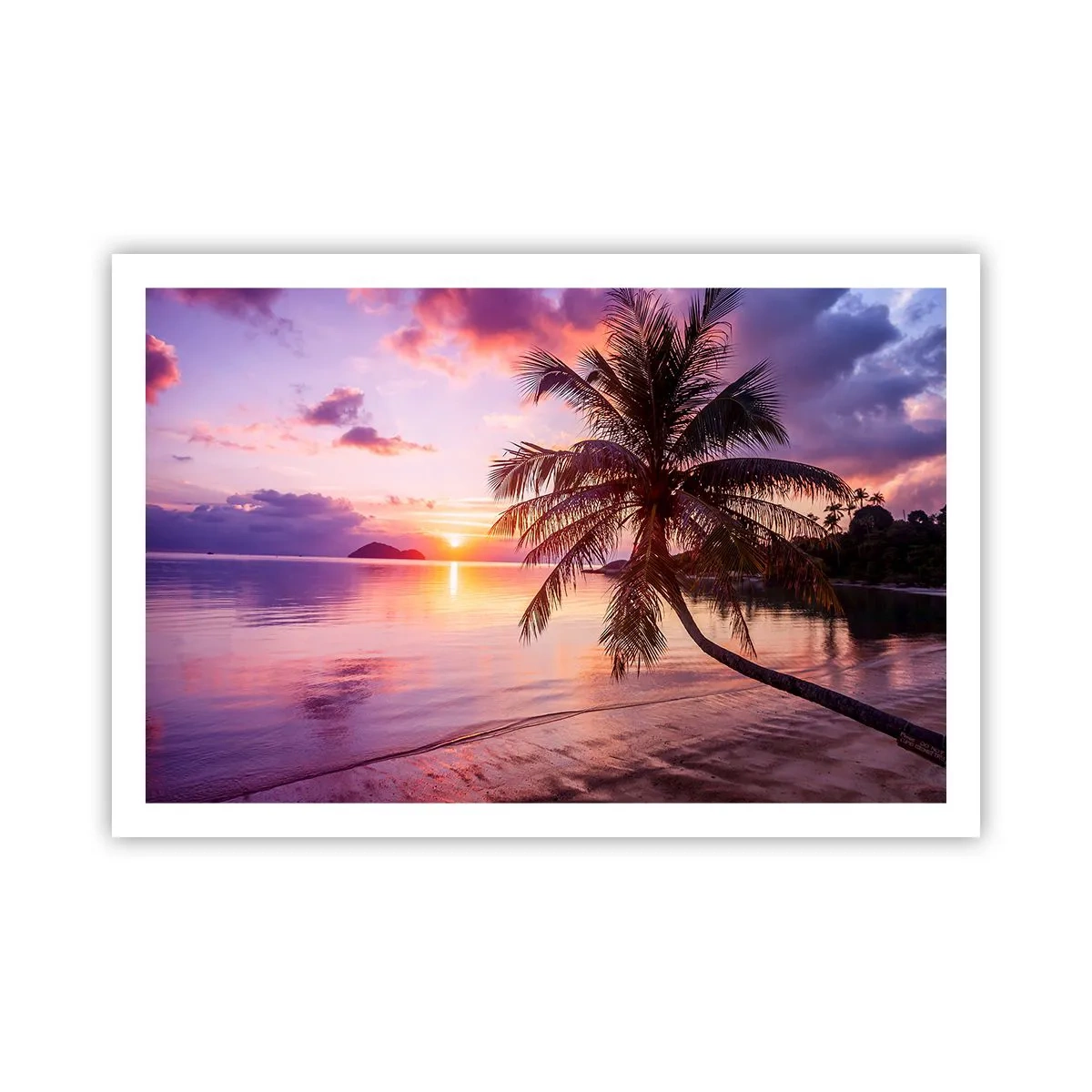 Plakat - Lyksalighed hele vejen til horisonten - 91x61 cm