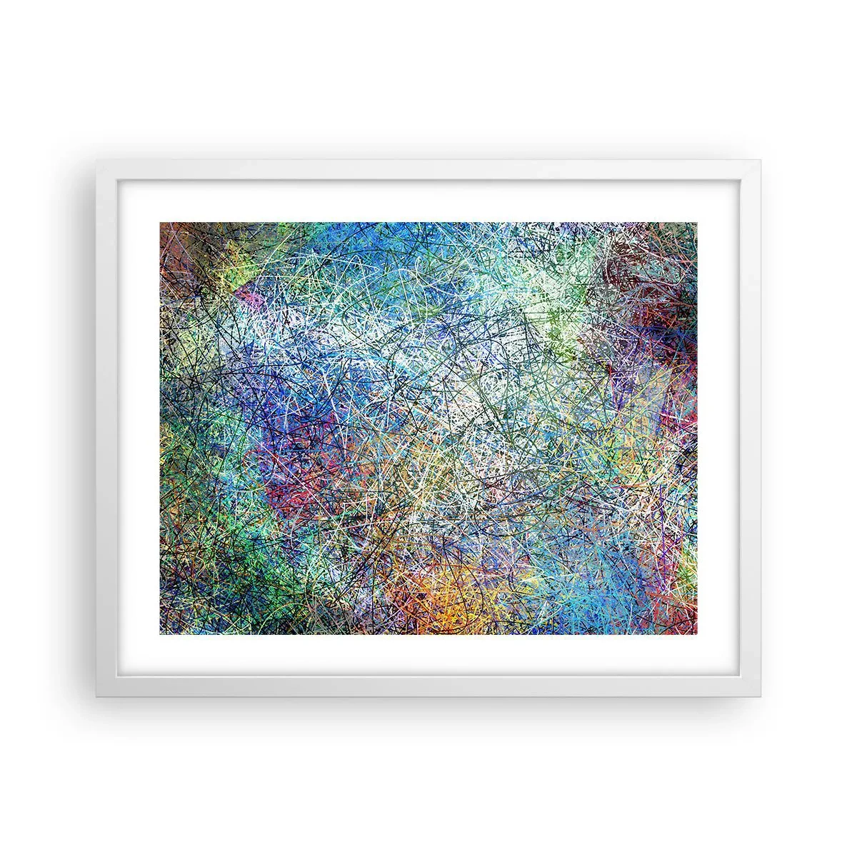 Plakat i hvid ramme - Så enkelt er det ikke - 50x40 cm
