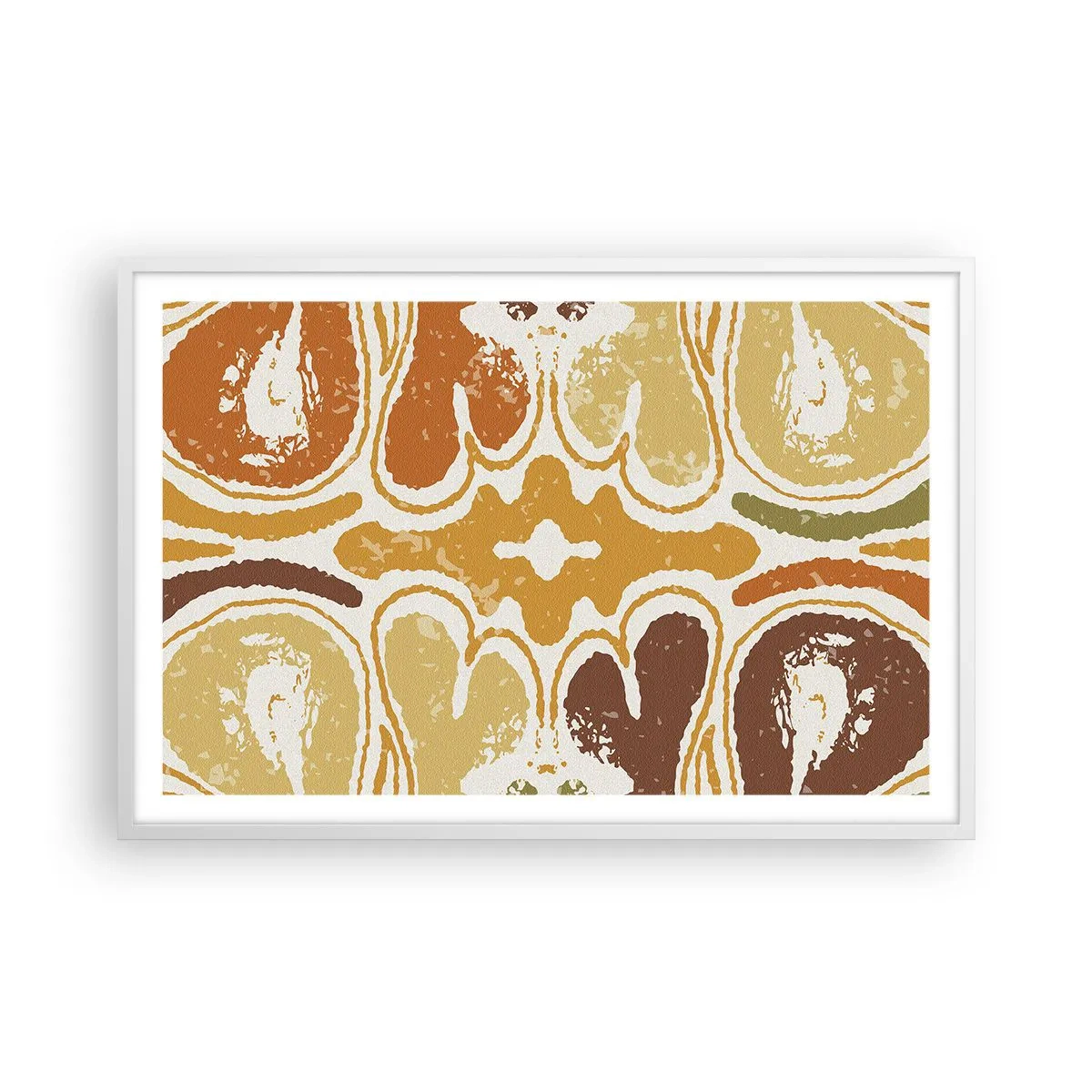 Plakat i hvid ramme - Sentimental abstraktion - 91x61 cm