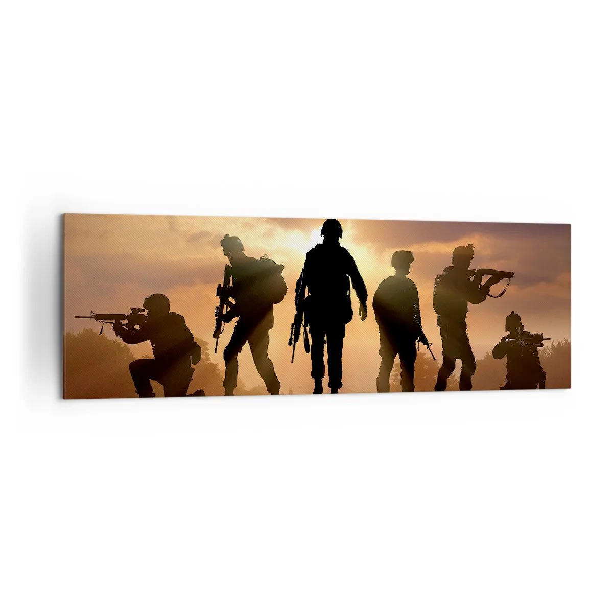 Lærredstryk - Billede på lærred - Brothers in arms - 160x50 cm
