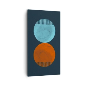 Lærredstryk - Billede på lærred - Kun geometri? - 55x100 cm
