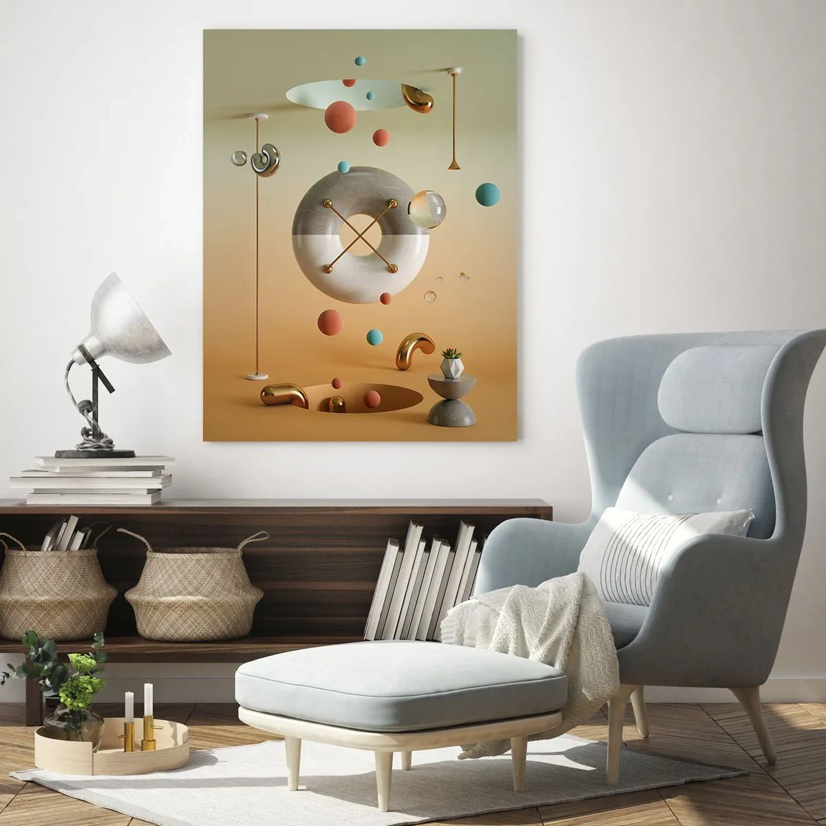 Billede på glas - Alt kan ske - 70x100 cm