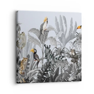 Lærredstryk - Billede på lærred - En afrikansk fabel - 30x30 cm